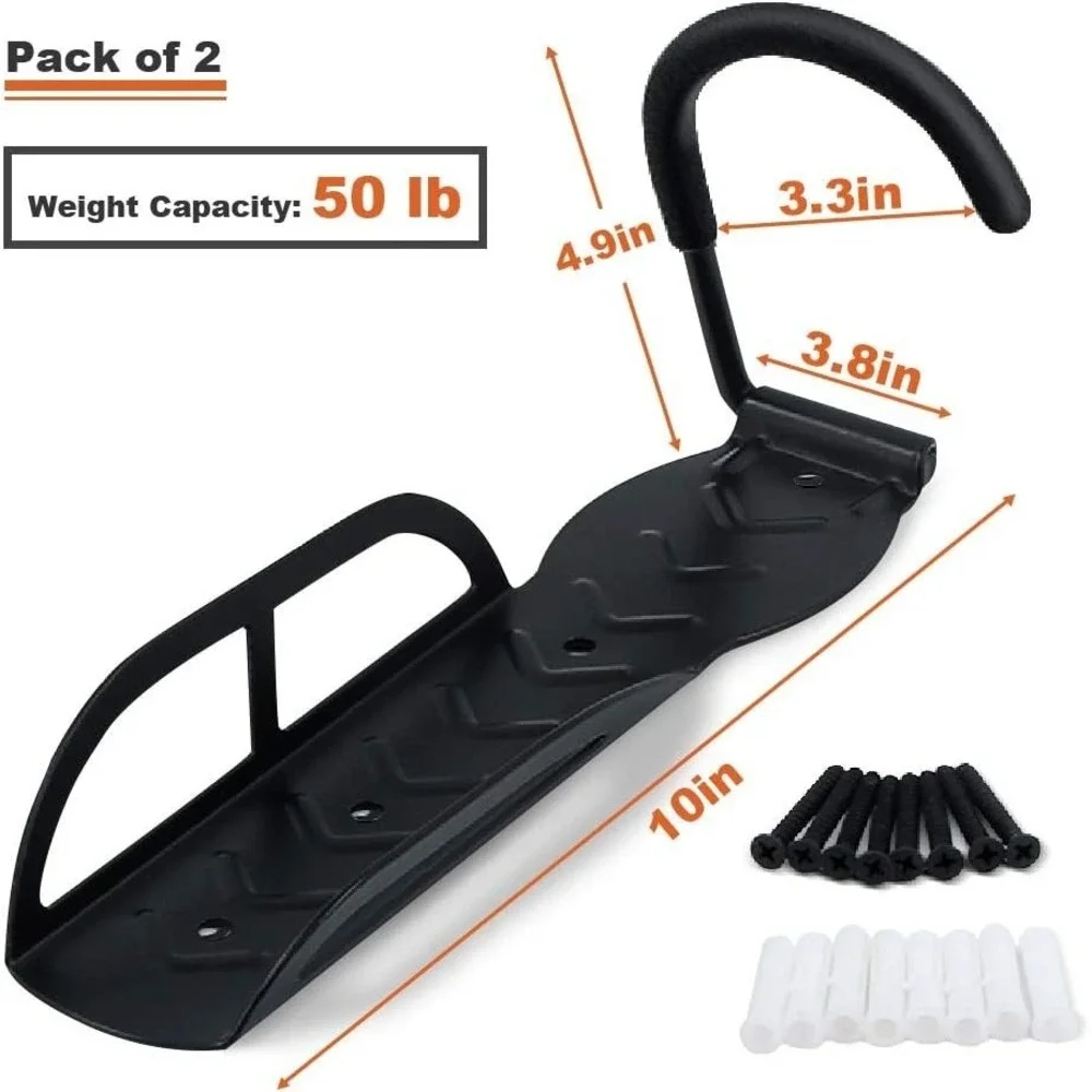 Wallmaster Bike Rack Garage Wall Mount Bicycles 2-Pack Storage System Vertical B